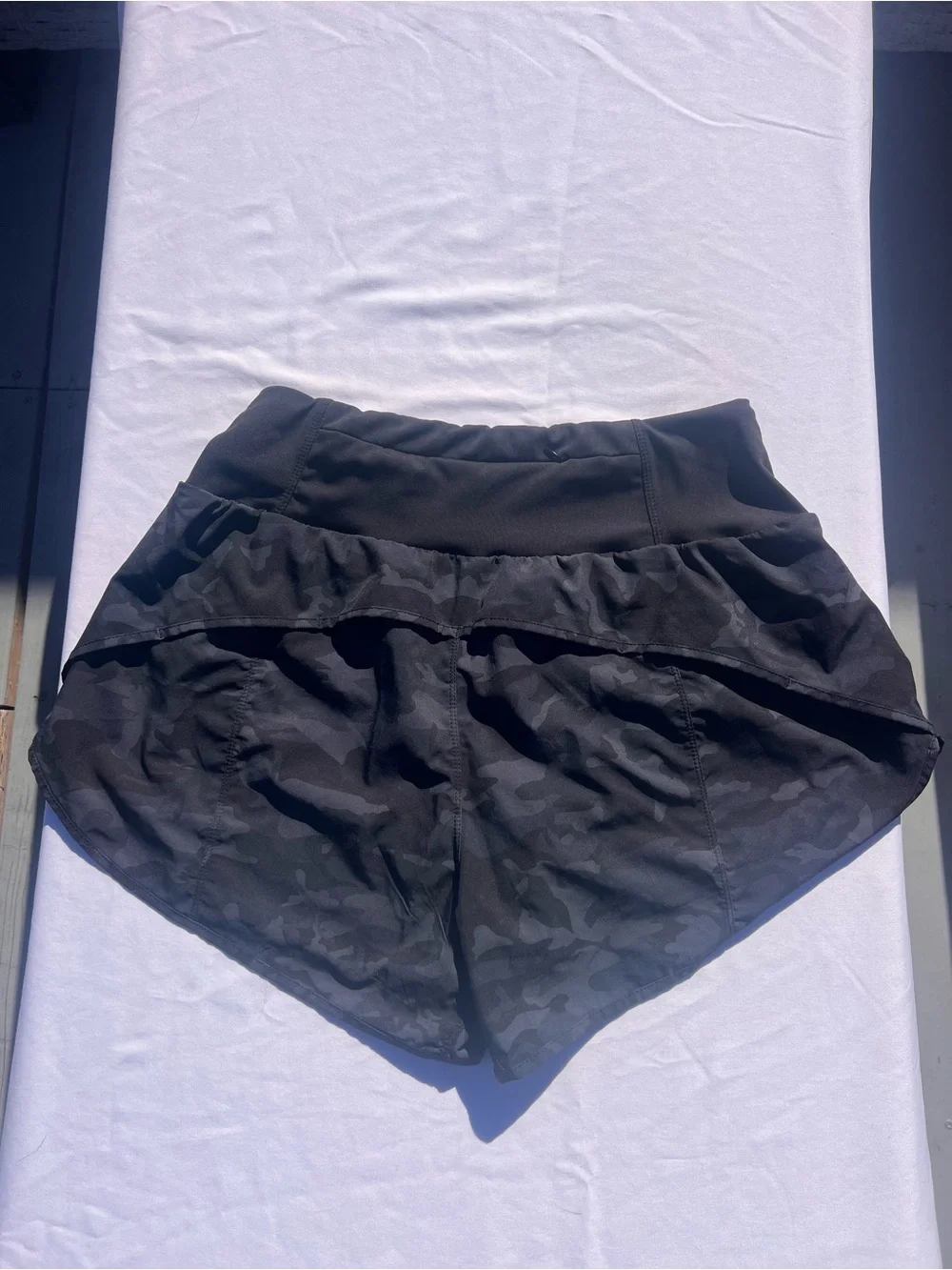 Women’s Black Camo Active Shorts
